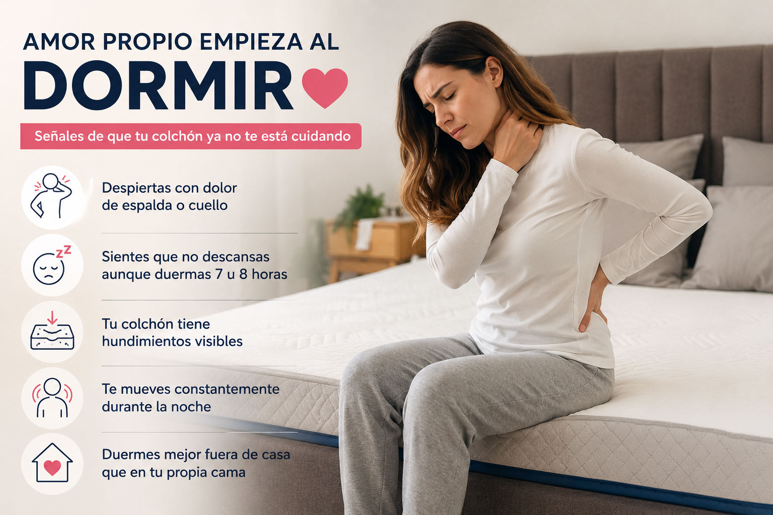 señales de que necesitas cambiar de colchón