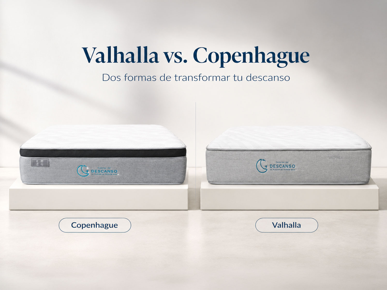 colchones Valhalla y Copenhague Galerías del Descanso