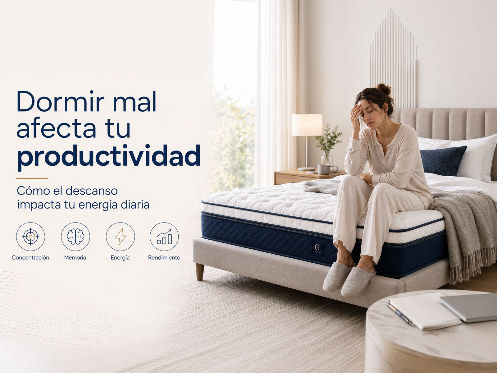dormir mal afecta la productividad y energía diaria
